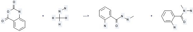 Benzoic acid, 2-amino-,1-methylhydrazide can be prepared by 1H-Benzo[d][1,3]oxazine-2,4-dione and Methylhydrazine